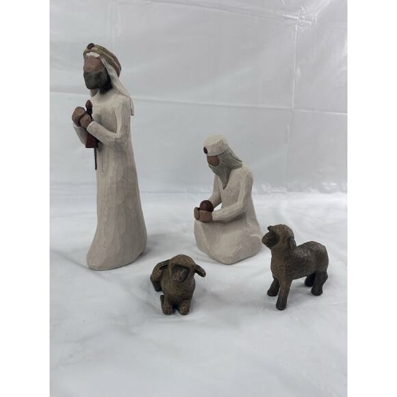 Willow Tree Nativity Figures Three 3 Wisemen Demdaco Lordi Sheep Christmas - Picture 2 of 7